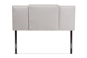 Baxton Studio Ibbie Modern and Contemporary Greyish Beige Fabric Twin and Full Size Expandable Headboard