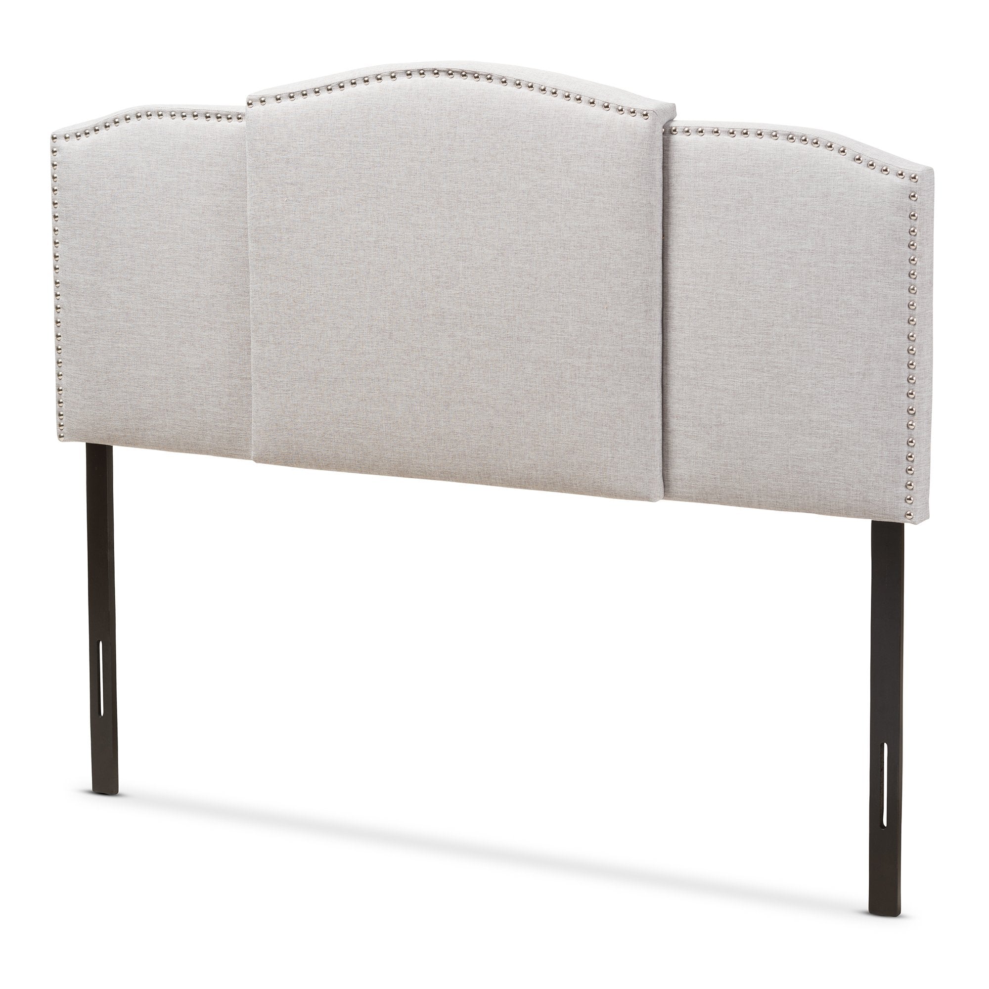 Baxton Studio Allenna Modern and Contemporary Greyish Beige Fabric Twin and Full Size Expandable Headboard