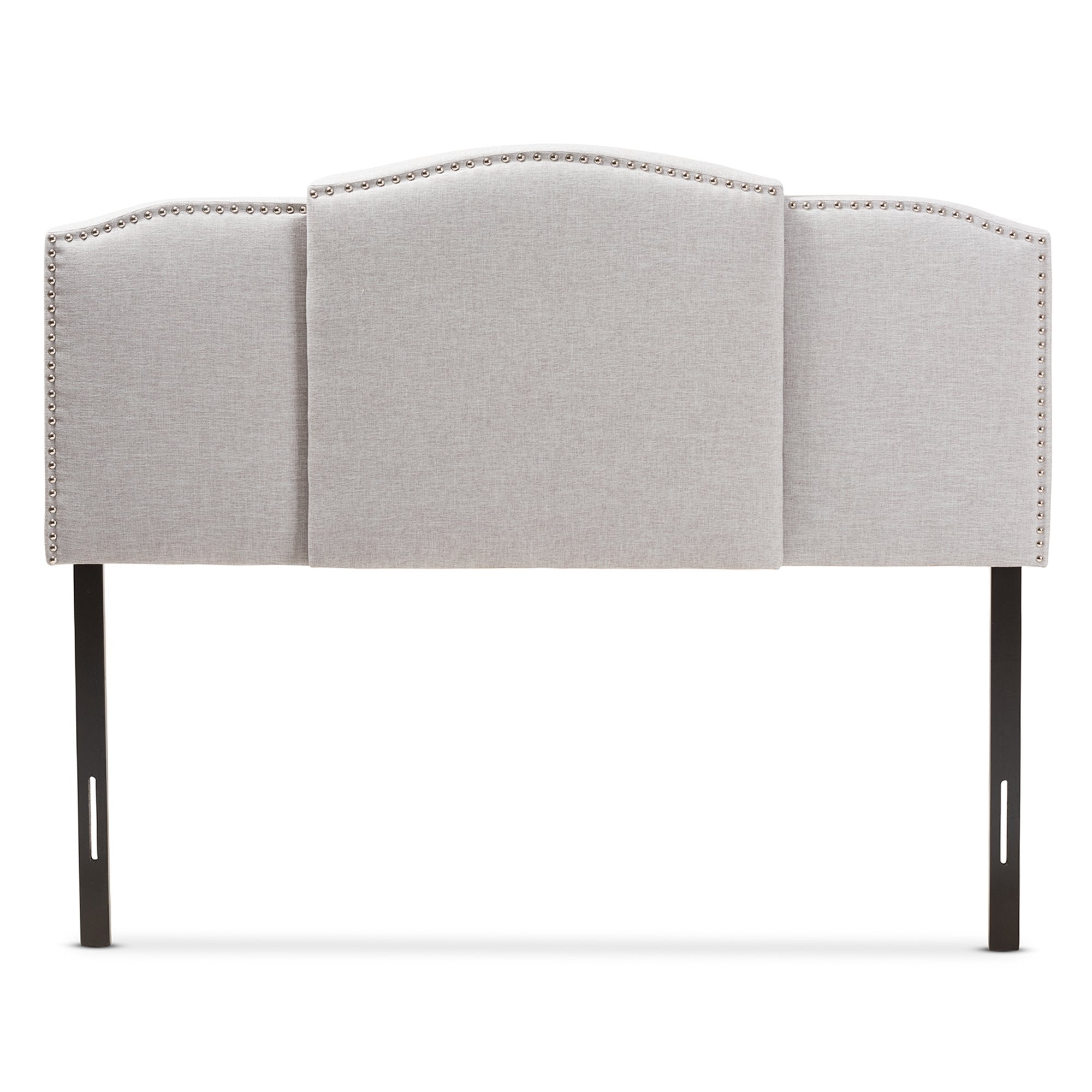 Baxton Studio Allenna Modern and Contemporary Greyish Beige Fabric Twin and Full Size Expandable Headboard