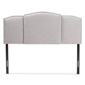 Baxton Studio Allenna Modern and Contemporary Greyish Beige Fabric Twin and Full Size Expandable Headboard