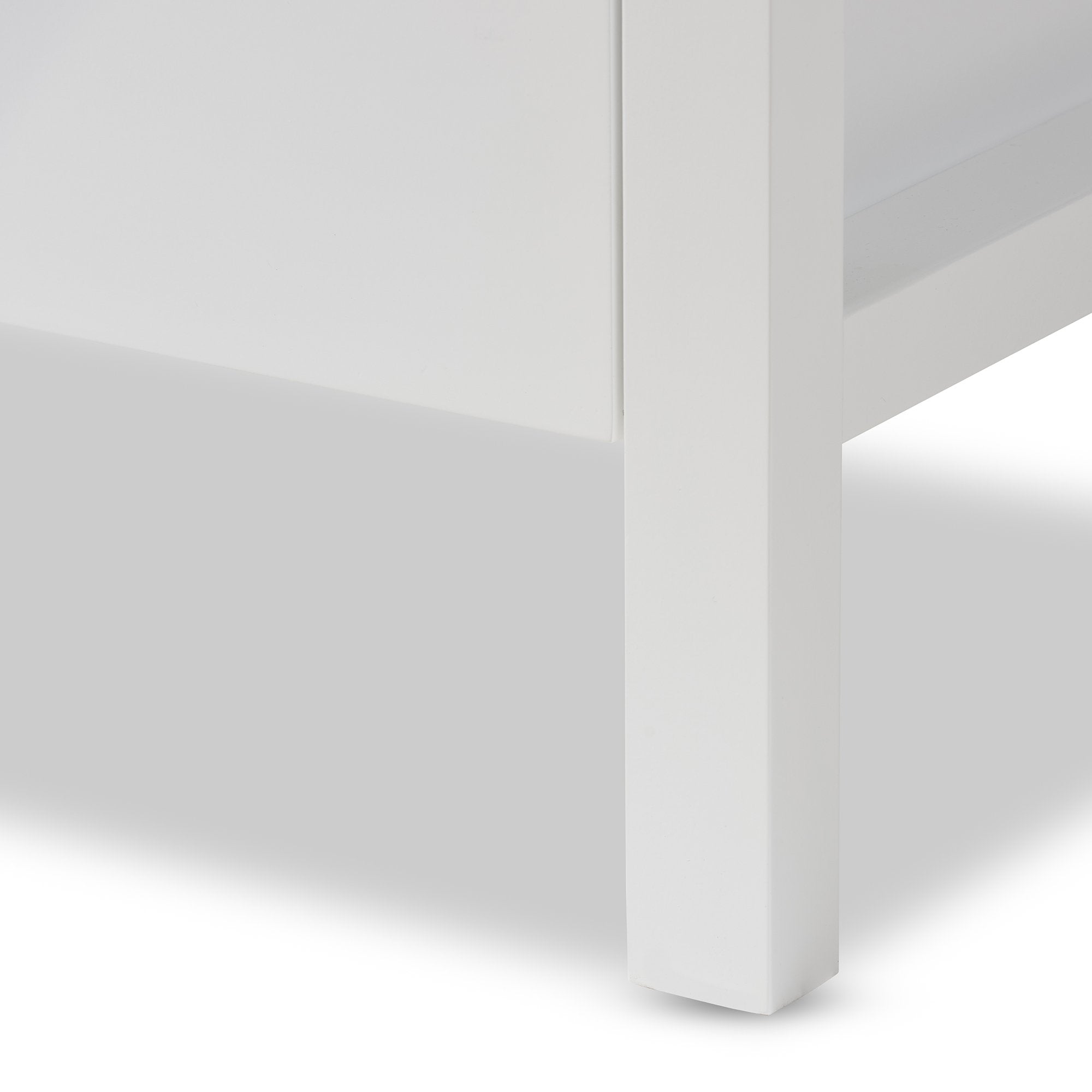 Baxton Studio Mandel Modern and Contemporary White Wood Nightstand