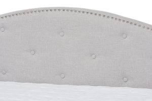 Baxton Studio Kaija Modern and Contemporary Greyish Beige Fabric Daybed with Trundle