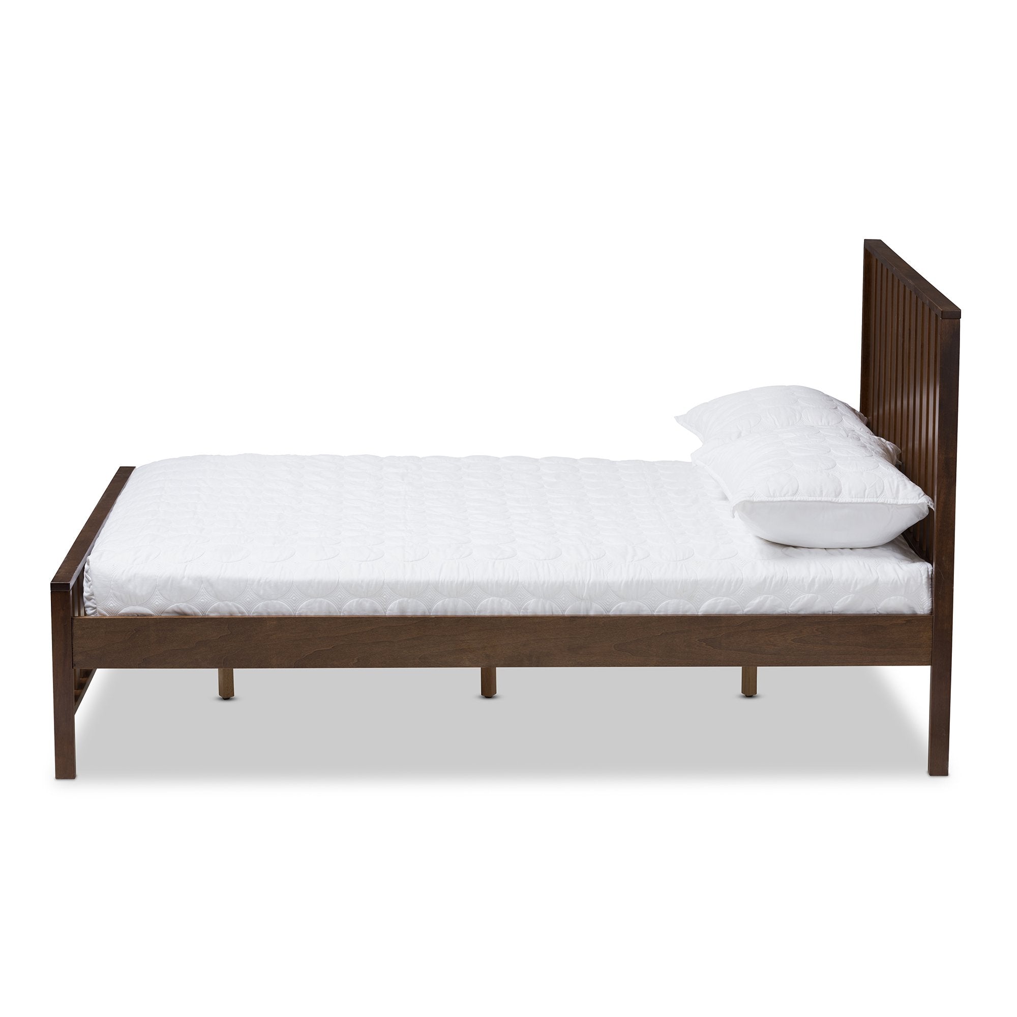 Baxton Studio Harlan Modern Classic Mission Style Brown-Finished Wood Full Platform Bed