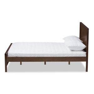 Baxton Studio Harlan Modern Classic Mission Style Brown-Finished Wood Full Platform Bed