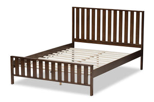 Baxton Studio Harlan Modern Classic Mission Style Brown-Finished Wood Full Platform Bed