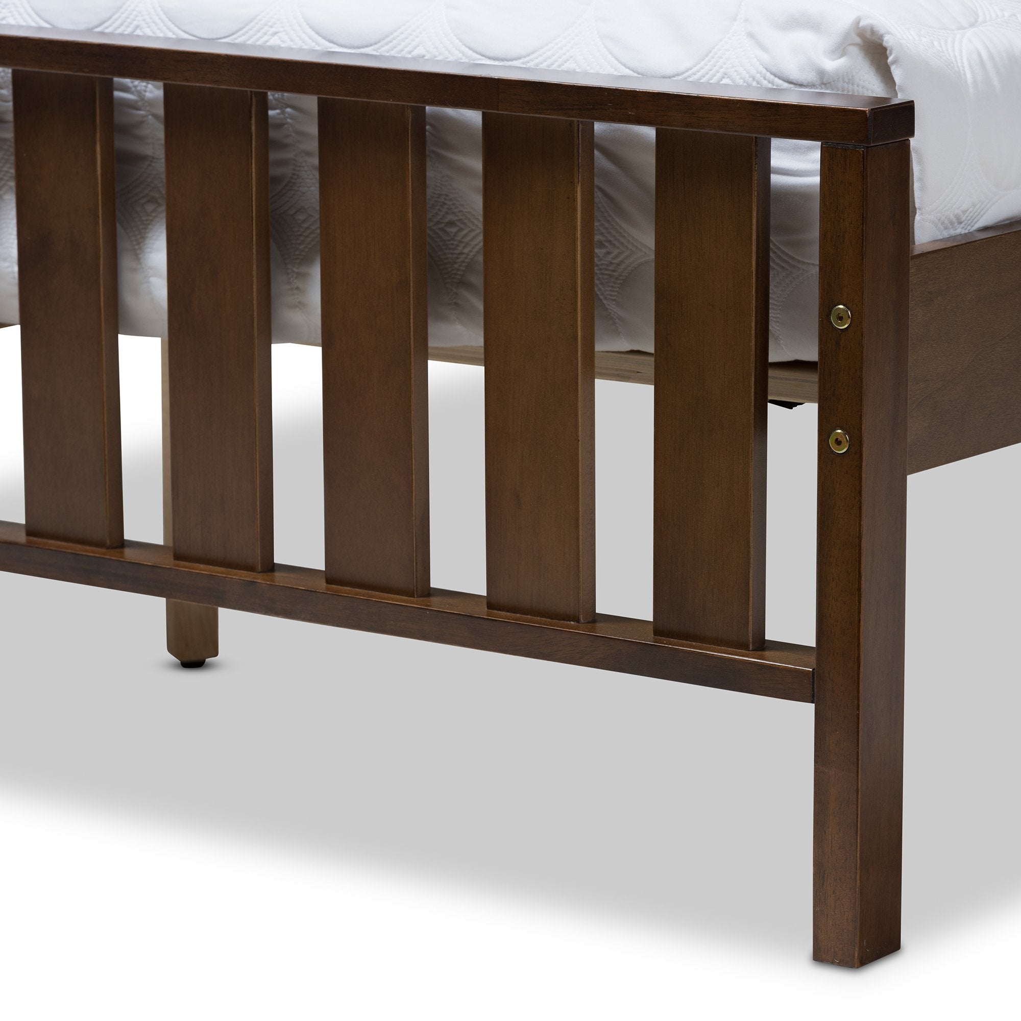 Baxton Studio Harlan Modern Classic Mission Style Brown-Finished Wood Full Platform Bed