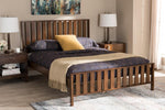 Baxton Studio Harlan Modern Classic Mission Style Brown-Finished Wood Full Platform Bed