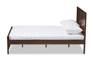 Baxton Studio Catalina Modern Classic Mission Style Brown-Finished Wood Full Platform Bed