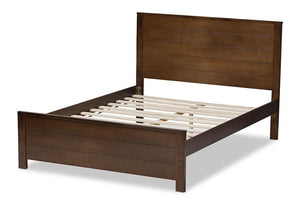 Baxton Studio Catalina Modern Classic Mission Style Brown-Finished Wood Full Platform Bed