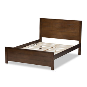 Baxton Studio Catalina Modern Classic Mission Style Brown-Finished Wood Full Platform Bed