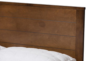 Baxton Studio Catalina Modern Classic Mission Style Brown-Finished Wood Full Platform Bed