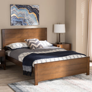 Baxton Studio Catalina Modern Classic Mission Style Brown-Finished Wood Full Platform Bed