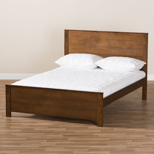 Baxton Studio Catalina Modern Classic Mission Style Brown-Finished Wood Full Platform Bed