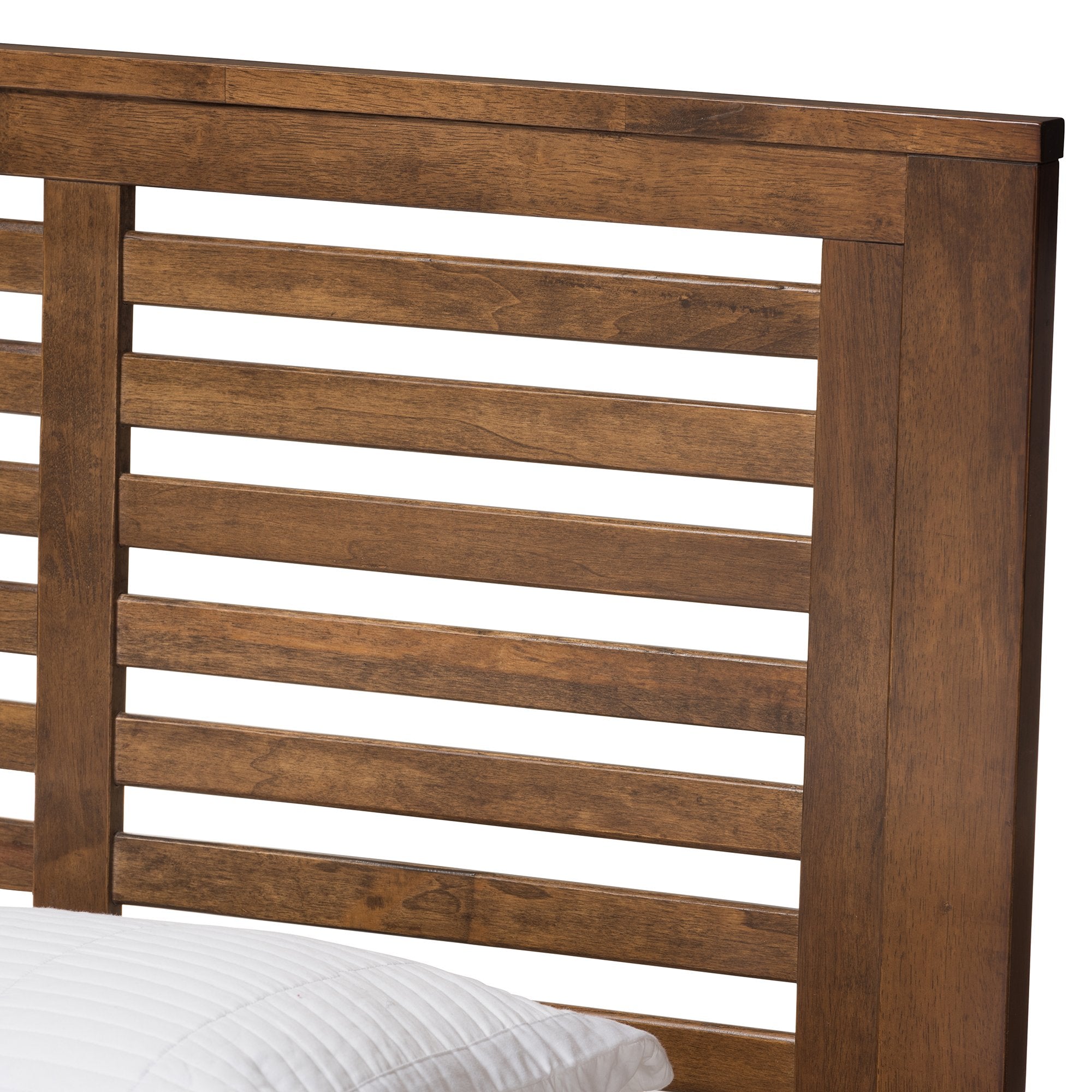 Baxton Studio Sedona Modern Classic Mission Style Brown-Finished Wood Twin Platform Bed