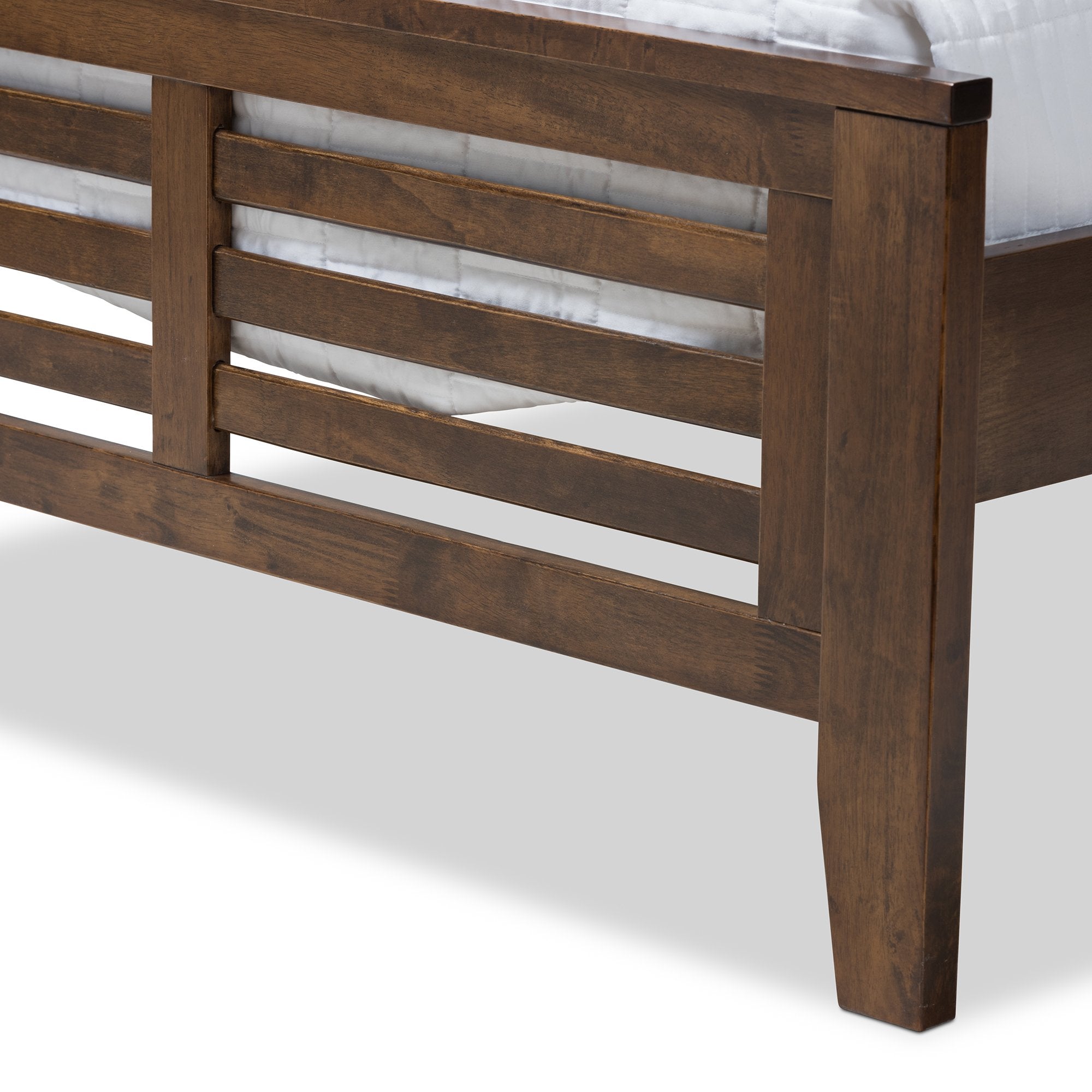 Baxton Studio Sedona Modern Classic Mission Style Brown-Finished Wood Twin Platform Bed with Trundle