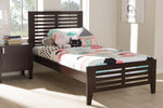 Baxton Studio Sedona Modern Classic Mission Style Dark Brown-Finished Wood Twin Platform Bed