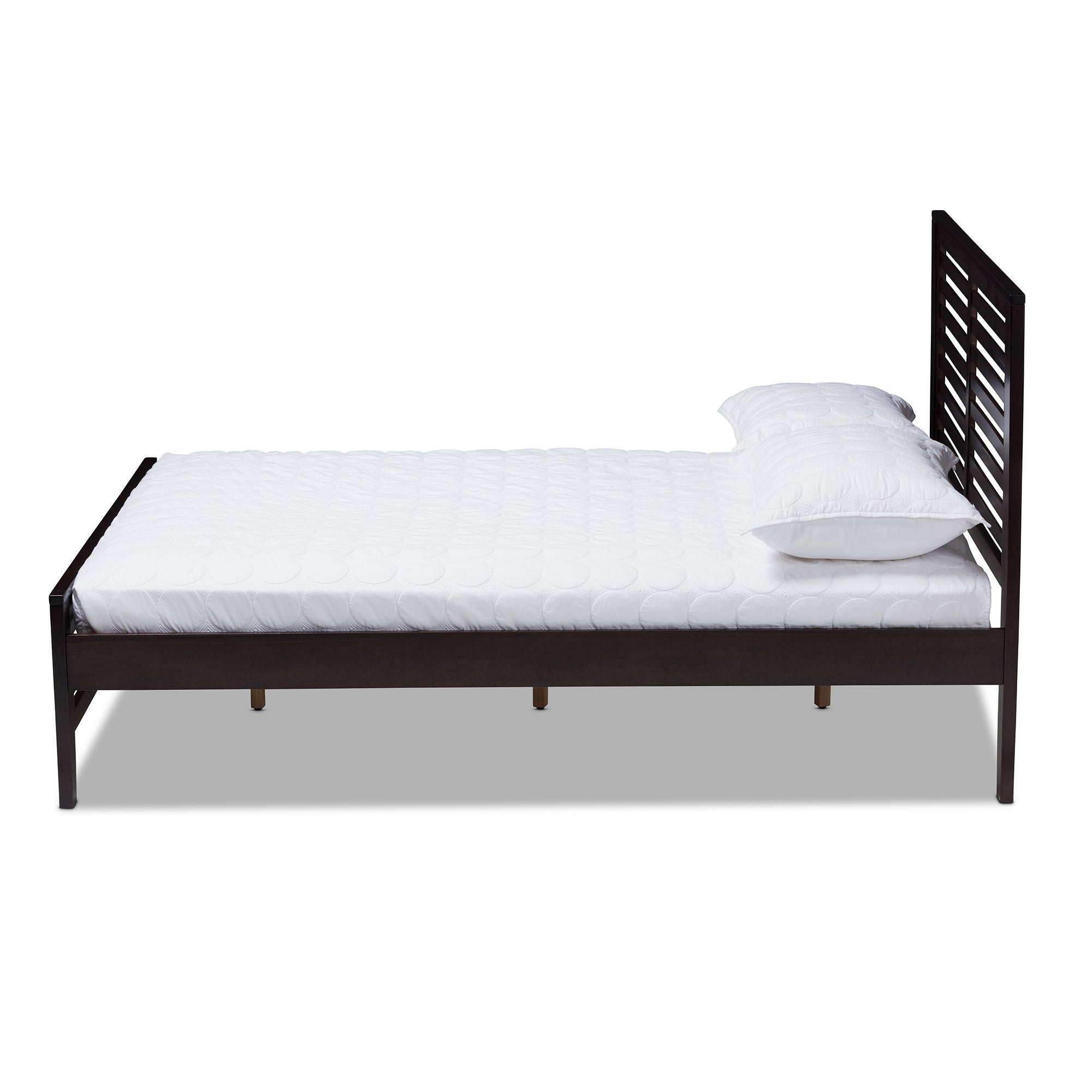 Baxton Studio Sedona Modern Classic Mission Style Espresso Brown-Finished Wood Full Platform Bed