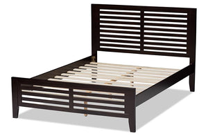 Baxton Studio Sedona Modern Classic Mission Style Espresso Brown-Finished Wood Full Platform Bed