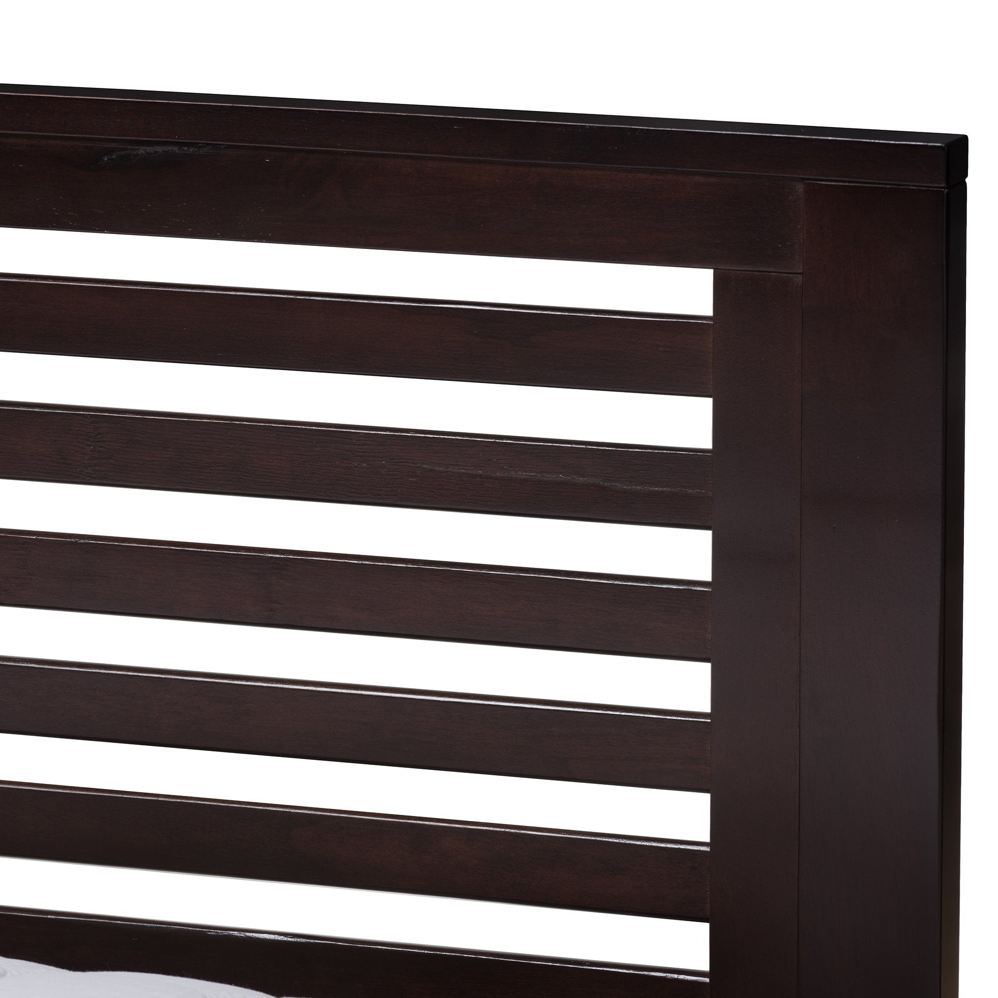 Baxton Studio Sedona Modern Classic Mission Style Espresso Brown-Finished Wood Full Platform Bed