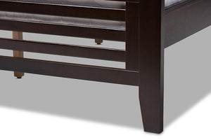 Baxton Studio Sedona Modern Classic Mission Style Espresso Brown-Finished Wood Full Platform Bed