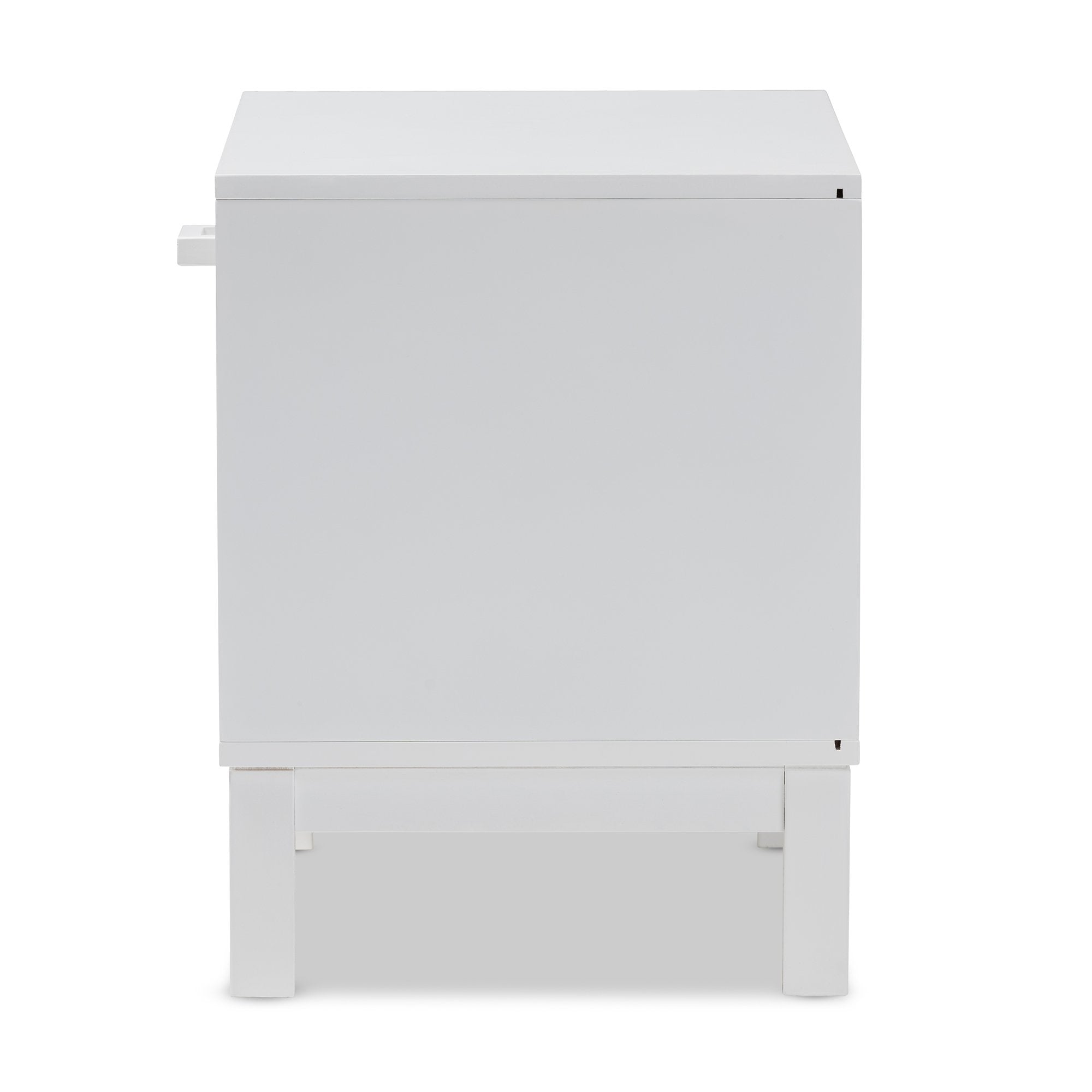 Baxton Studio Deirdre Modern and Contemporary White Wood 1-Drawer Nightstand