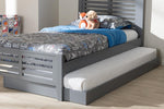 Baxton Studio Payton Modern and Contemporary Grey-Finished Twin Trundle