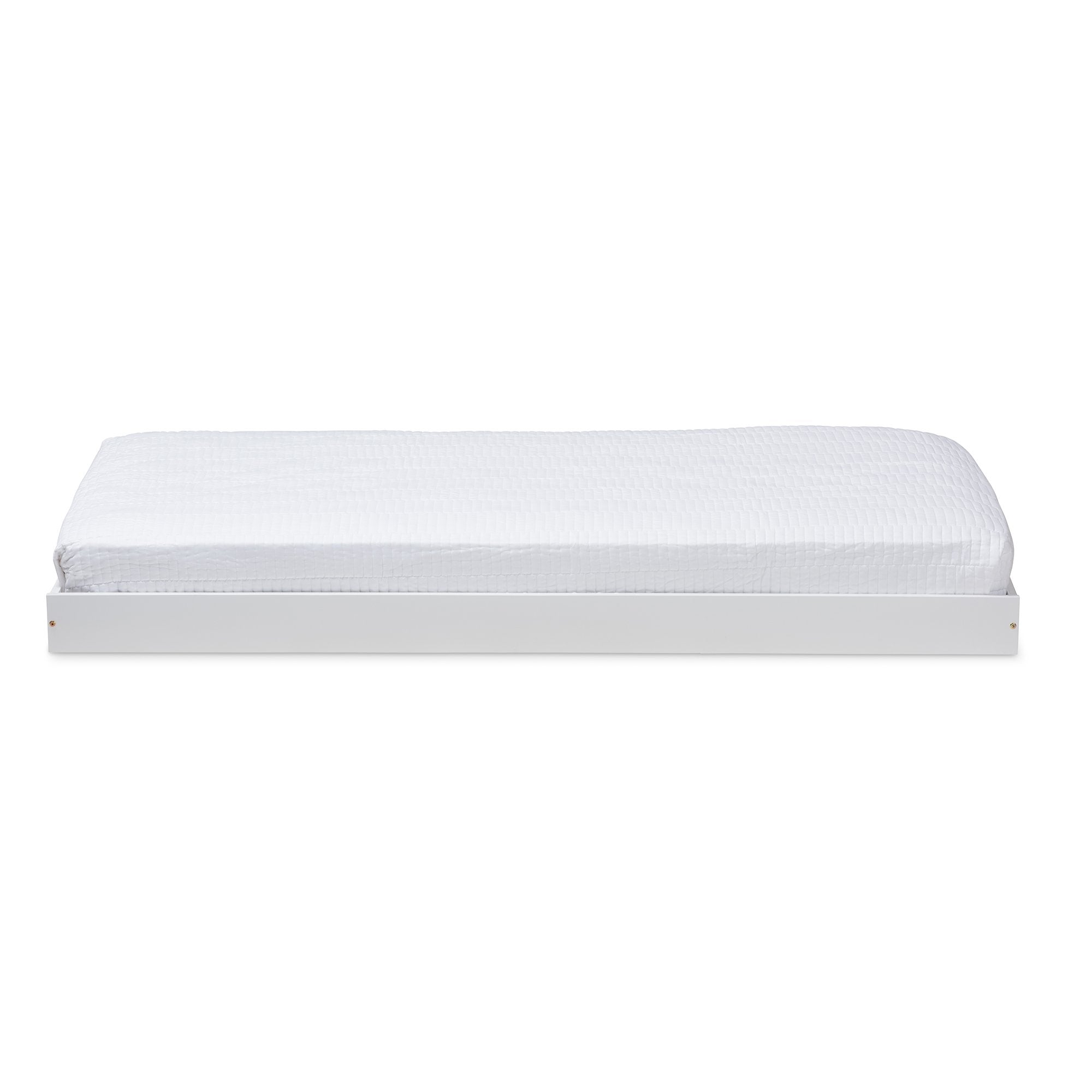 Baxton Studio Payton Modern and Contemporary White-Finished Twin Trundle