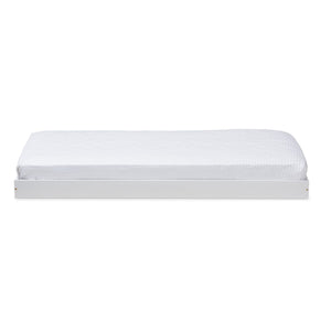 Baxton Studio Payton Modern and Contemporary White-Finished Twin Trundle