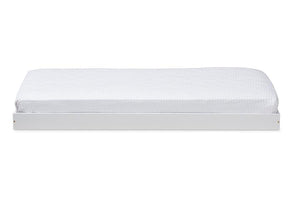 Baxton Studio Payton Modern and Contemporary White-Finished Twin Trundle