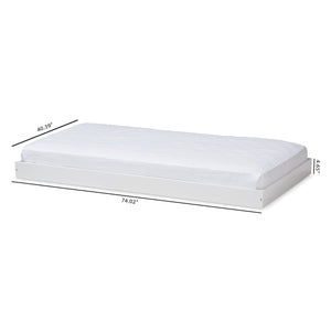 Baxton Studio Payton Modern and Contemporary White-Finished Twin Trundle