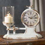 "Café Du Parc" Candle holder and Clock