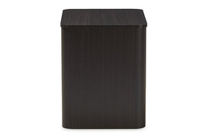 Baxton Studio Carlingford Modern and Contemporary Espresso Brown Finished Wood 2-Shelf Nightstand