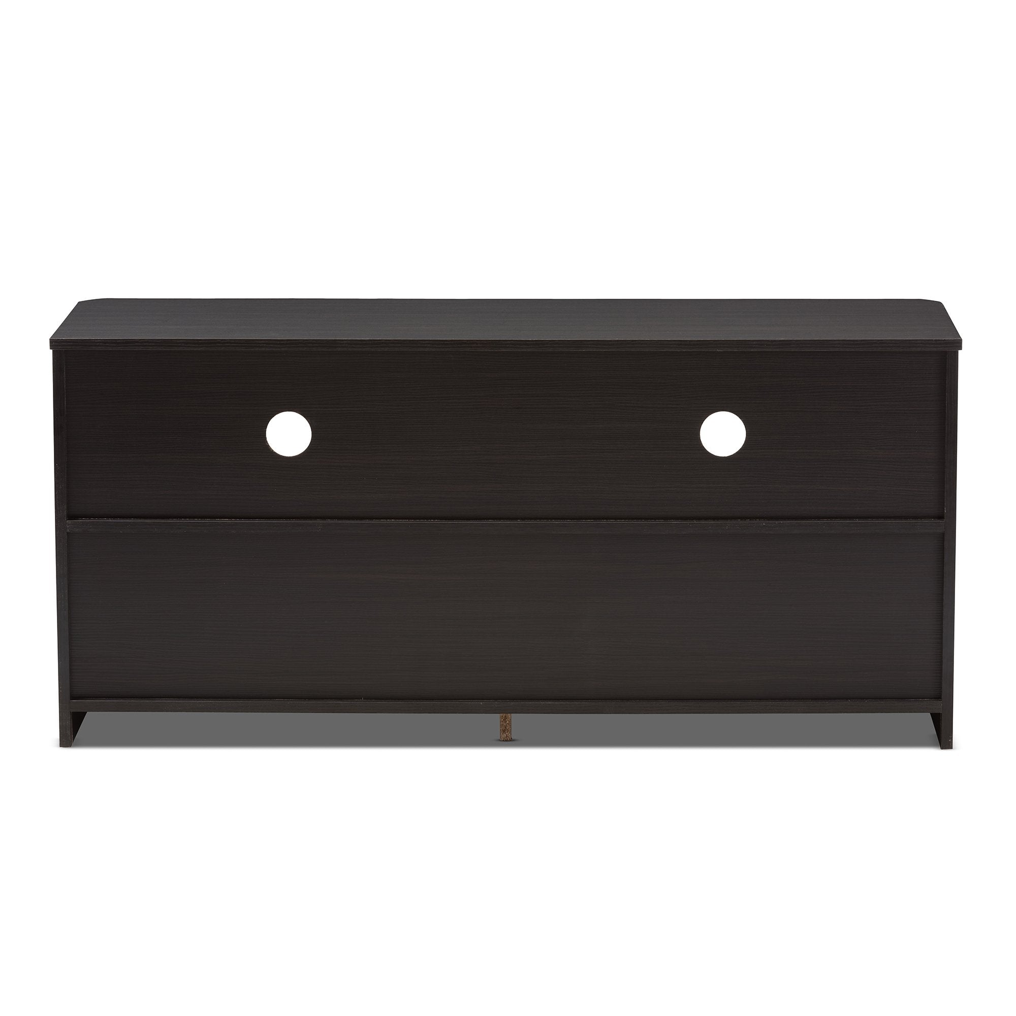 Baxton Studio Carlingford Modern and Contemporary Espresso Brown Finished Wood 2-Drawer TV Stand