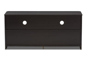 Baxton Studio Carlingford Modern and Contemporary Espresso Brown Finished Wood 2-Drawer TV Stand