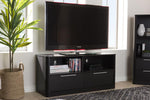 Baxton Studio Carlingford Modern and Contemporary Espresso Brown Finished Wood 2-Drawer TV Stand