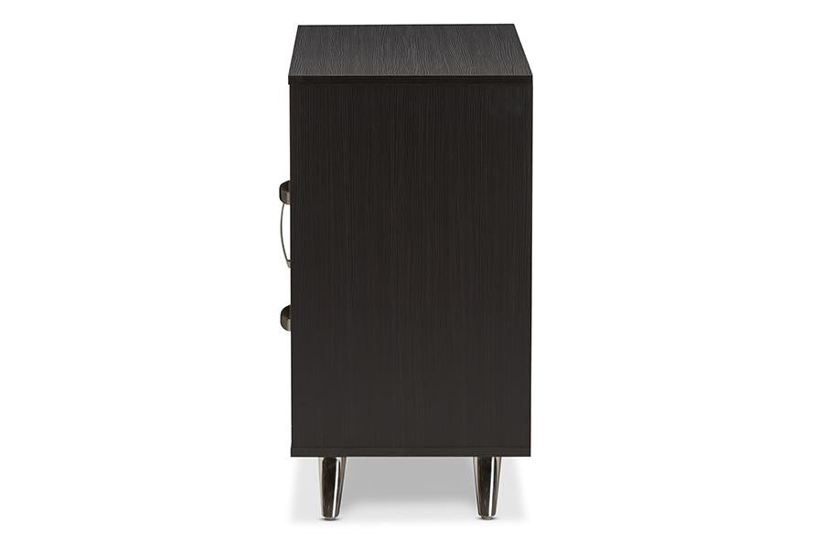 Baxton Studio Warwick Modern and Contemporary Espresso Brown Finished Wood Sideboard