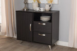 Baxton Studio Warwick Modern and Contemporary Espresso Brown Finished Wood Sideboard