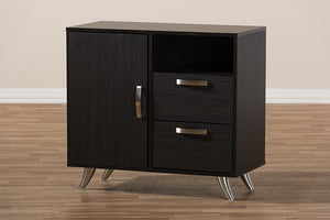 Baxton Studio Warwick Modern and Contemporary Espresso Brown Finished Wood Sideboard