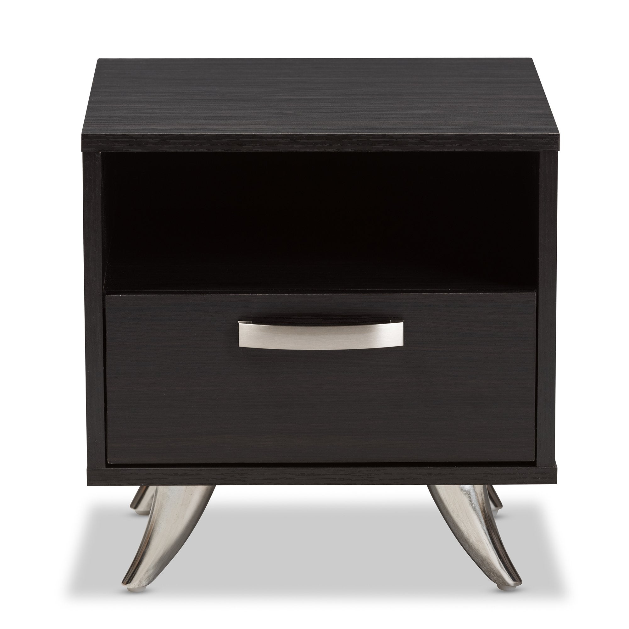 Baxton Studio Warwick Modern and Contemporary Espresso Brown Finished Wood End Table