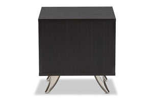 Baxton Studio Warwick Modern and Contemporary Espresso Brown Finished Wood End Table