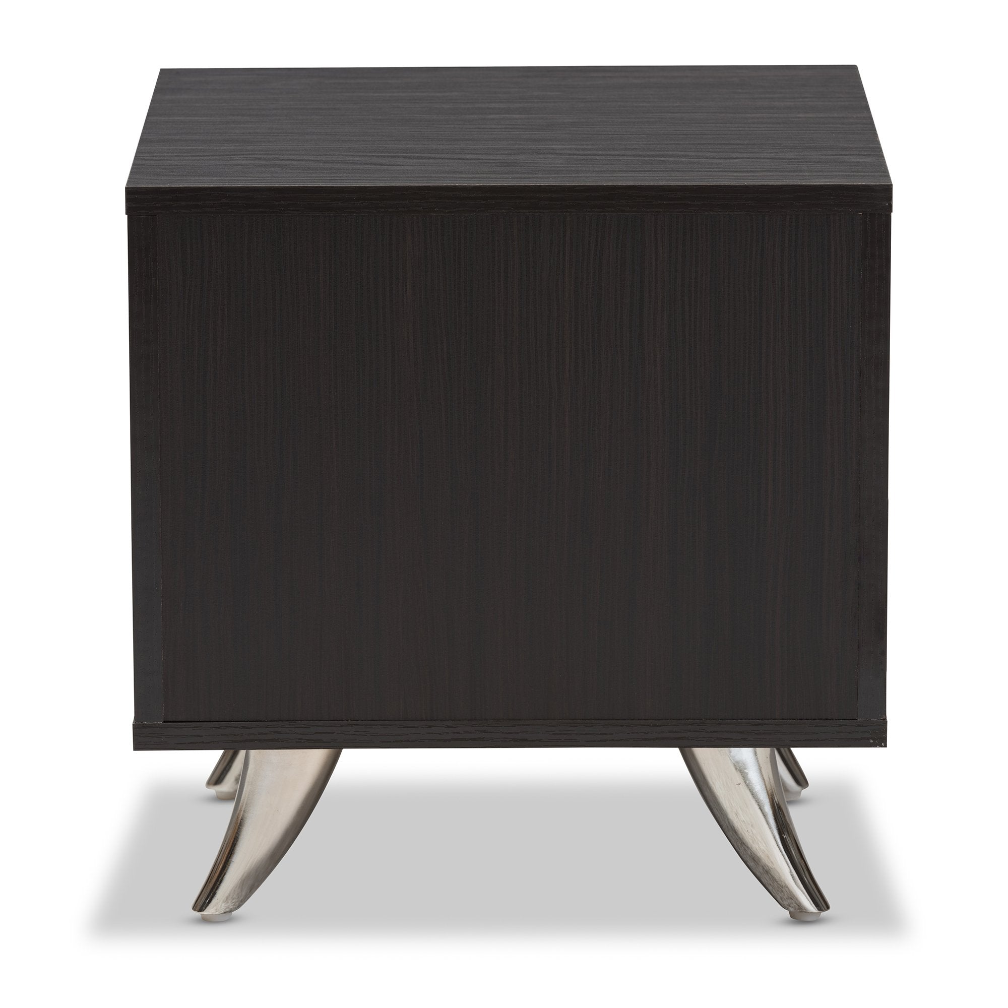 Baxton Studio Warwick Modern and Contemporary Espresso Brown Finished Wood End Table