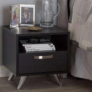 Baxton Studio Warwick Modern and Contemporary Espresso Brown Finished Wood End Table