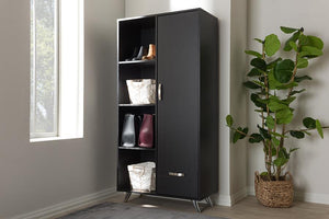 Baxton Studio Warwick Modern and Contemporary Espresso Brown Finished Wood Bookcase