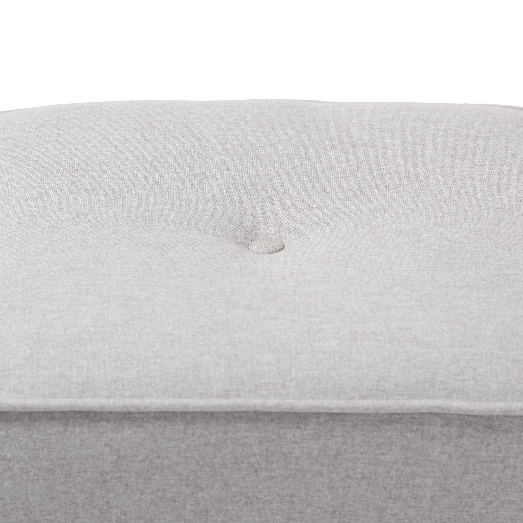 Baxton Studio Corinne Modern and Contemporary Light Grey Fabric Upholstered Ottoman