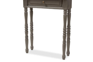 Baxton Studio Noemie Country Cottage Farmhouse Brown Finished 1-Drawer Console Table