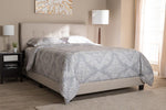 Baxton Studio Audrey Modern and Contemporary Light Beige Fabric Upholstered Full Size Bed