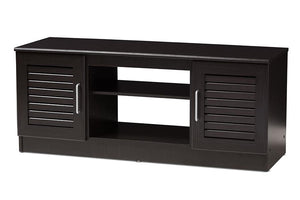 Baxton Studio Gianna Modern and Contemporary Wenge Brown Finished TV Stand