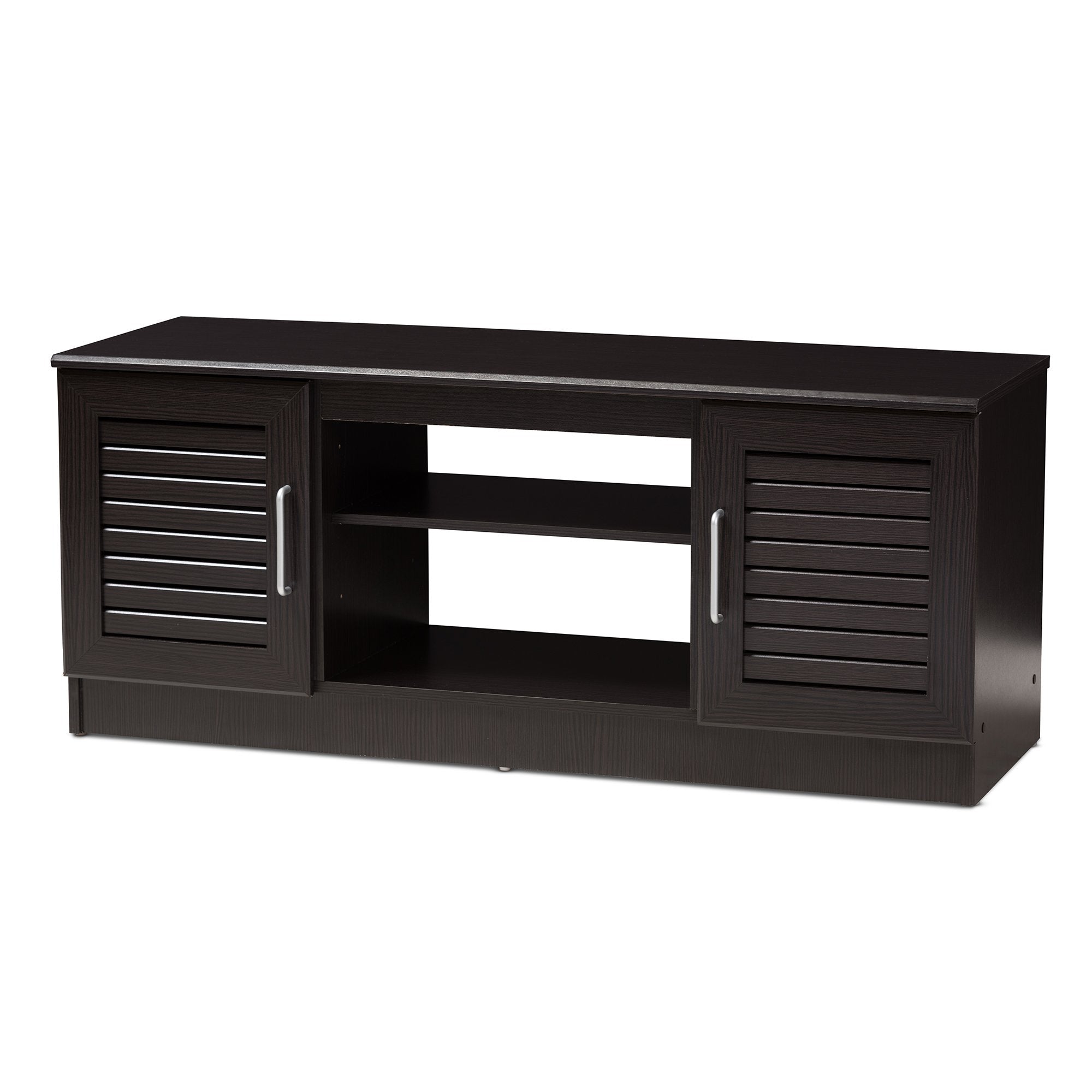 Baxton Studio Gianna Modern and Contemporary Wenge Brown Finished TV Stand