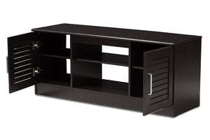 Baxton Studio Gianna Modern and Contemporary Wenge Brown Finished TV Stand