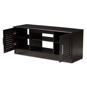 Baxton Studio Gianna Modern and Contemporary Wenge Brown Finished TV Stand